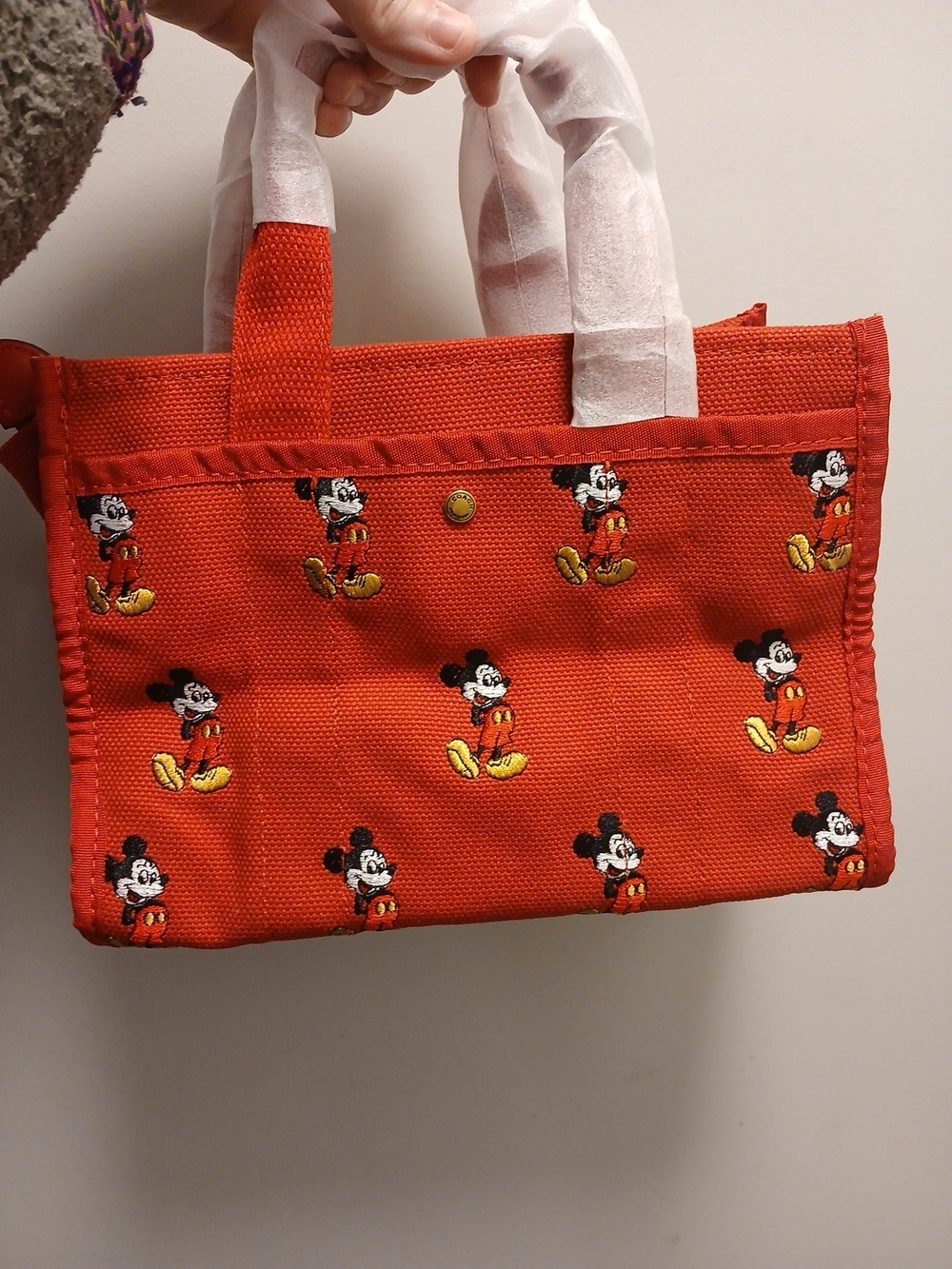 NWOT Disney X Coach Cargo Tote Bag 26 With Mickey Mouse CAE70 - Picture 2 of 5